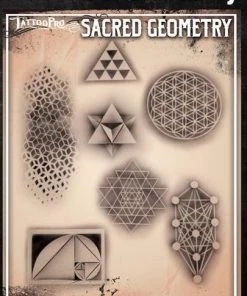 ProAiir Wiser's Sacred Geometry AirBrush Tattoo Pro Stencil Wiser's Tattoo Pro Stencils