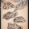 ProAiir Wiser's Good Words AirBrush Tattoo Pro Stencil 1 ProAiir Wiser's Good Words AirBrush Tattoo Pro Stencil