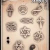 ProAiir Wiser's Tattoo Pro Stencils Wiser's Symbols AirBrush Tattoo Pro Stencil