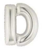 SKS Letter Balloons - Silver 36" 7 SKS Letter Balloons - Silver 36"