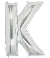 SKS Letter Balloons - Silver 36" 14 SKS Letter Balloons - Silver 36"