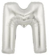 SKS Letter Balloons - Silver 36" 16 SKS Letter Balloons - Silver 36"