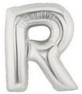 SKS Letter Balloons - Silver 36" 21 SKS Letter Balloons - Silver 36"