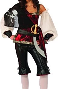 Dotsy's Entertainment Co. Women's Costumes Rubie's Costume Co Women's Swashbuckler Halloween Costume Adult Womens Medium