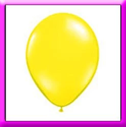 SKS 11" Yellow Latex Balloon