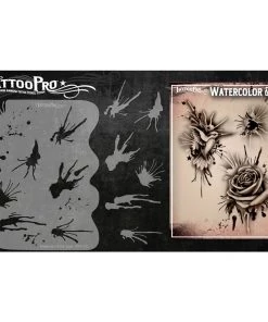 ProAiir Wiser's Watercolor & Ink Splat Tattoo Pro Stencil Wiser's Tattoo Pro Stencils