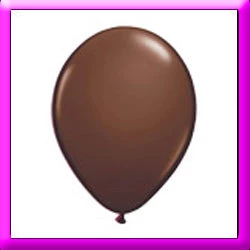 SKS 11" Chocolate Brown Latex Balloon 3 SKS 11" Chocolate Brown Latex Balloon