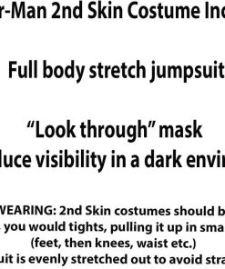 Spiderman Adult Large Rubies Second Skin