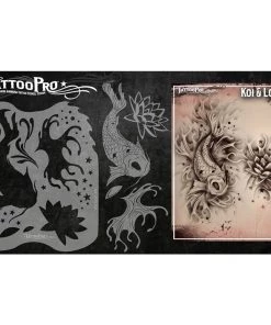 ProAiir Wiser's Tattoo Pro Stencils Wiser's Koi & Lotus Tattoo Pro Stencil 5 ProAiir Wiser's Tattoo Pro Stencils Wiser's Koi & Lotus Tattoo Pro Stencil