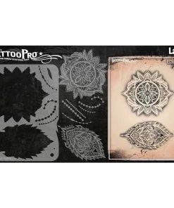 ProAiir Wiser's Lace & Pearls Tattoo Pro Stencil 2 Wiser's Tattoo Pro Stencils