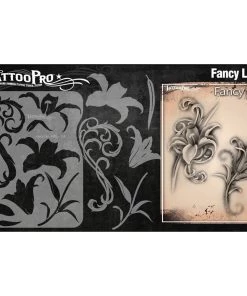 ProAiir Wiser's Tattoo Pro Stencils Wiser's Fancy Lily Tattoo Pro Stencil 2