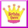 SKS 36" Birthday Queen Crown SuperShape Balloon