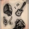 ProAiir Wiser's Rock And Roll Tattoo Pro Stencil 2 1 ProAiir Wiser's Rock And Roll Tattoo Pro Stencil 2