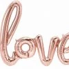 Qualatex The Valentine's Day Collection 30” Love Rose Gold AIR FILLED Balloon