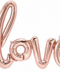 Qualatex The Valentine's Day Collection 30” Love Rose Gold AIR FILLED Balloon