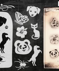 ProAiir Wiser's Kids Critters Tattoo Pro Stencil