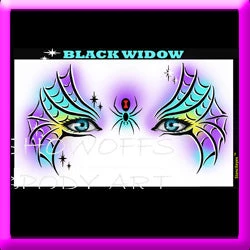 ProAiir Black Widow Stencil Eyes 3 ProAiir Black Widow Stencil Eyes