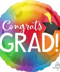Anagram Balloons COLOURFUL GRAD JUMBO ROUND 36"