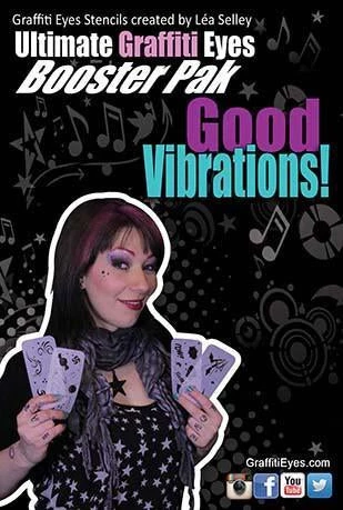 Dotsy's Entertainment Co. Ultimate Graffiti Eyes Stencil - Good Vibrations! – Musical Booster Pak 3 Dotsy's Entertainment Co. Ultimate Graffiti Eyes Stencil - Good Vibrations! – Musical Booster Pak