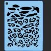ProAiir Quick EZs QEZ Stencil - Jaguar Texture 1 ProAiir Quick EZs QEZ Stencil - Jaguar Texture
