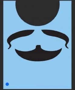 ProAiir QEZ Stencil - Beard And Mustache Quick EZs