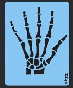 ProAiir QEZ Stencil - Skeleton Hand - Male