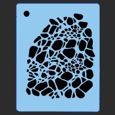 ProAiir QEZ Stencil - Blood Cells 3 ProAiir QEZ Stencil - Blood Cells