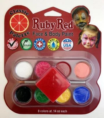 Ruby Red Classic Palette Ruby Red Facepaint 3 Ruby Red Classic Palette Ruby Red Facepaint
