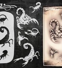 ProAiir Wiser's Tattoo Pro Stencils Wiser's Scorpions Tattoo Pro Stencil