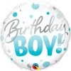 Qualatex BIRTHDAY BOY BLUE DOTS 18" ROUND FOIL BALLOON 1 Qualatex BIRTHDAY BOY BLUE DOTS 18" ROUND FOIL BALLOON