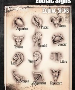 ProAiir Wiser's Tattoo Pro Stencils Wiser's Zodiac Tattoo Pro Stencil