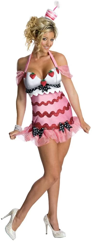 Dotsy's Entertainment Co. Ladies Sexy Happy Birthday Cake Adult Halloween Costume Size 8-10 Women's Costumes 3 Dotsy's Entertainment Co. Ladies Sexy Happy Birthday Cake Adult Halloween Costume Size 8-10 Women's Costumes
