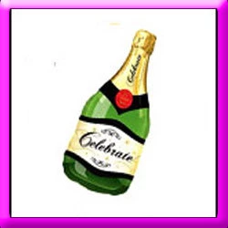 SKS 39" Champagne Bottle SuperShape Balloon 3 SKS 39" Champagne Bottle SuperShape Balloon