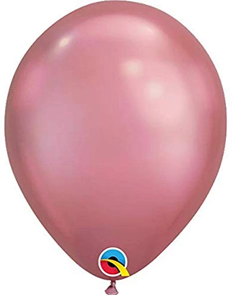 SKS Chrome Mauve 11" Latex Balloon 3 SKS Chrome Mauve 11" Latex Balloon