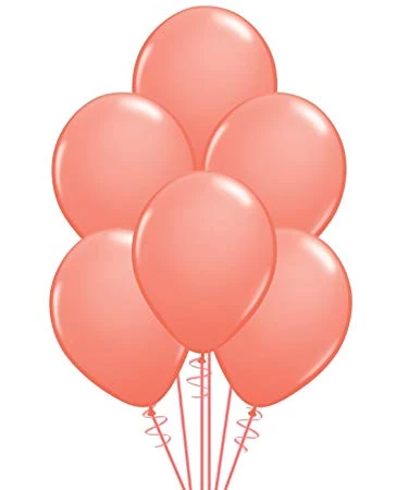SKS 11" Latex Coral Balloon 3 SKS 11" Latex Coral Balloon