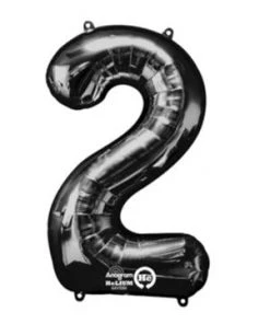 Anagram Number Balloons - Black 34