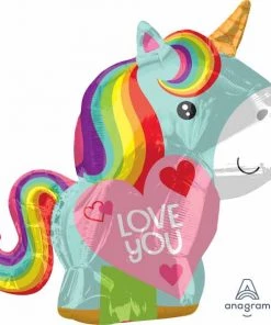 SKS 18" Unicorn Love Shape Balloon