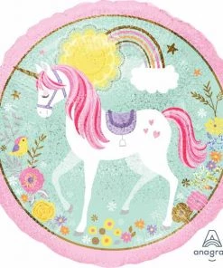 Birthday Anagram Balloons MAGICAL UNICORN 18" Foil Balloon