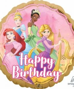 Anagram Balloons DISNEY PRINCESS ONCE UPON A TIME HAPPY BIRTHDAY 18" ROUND