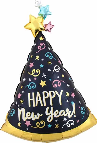 Anagram CONFETTI Happy New Year's Eve Foil Balloon 36" 3 Anagram CONFETTI Happy New Year's Eve Foil Balloon 36"