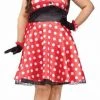 Dotsy's Entertainment Co. Plus Size Halloween Costumes RETRO MISS MOUSE WOMENS PLUS 16W-20W