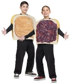 Dotsy's Entertainment Co. Kid's Halloween Costumes Peanut Butter And Jelly Costumes - Kids