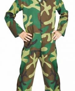 Dotsy's Entertainment Co. Kid's Halloween Costumes Jungle Camo Soldier Kids Costume Size -6 Years
