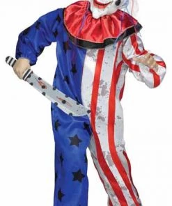 Dotsy's Entertainment Co. Kid's Halloween Costumes EVIL CLOWN Kid's Size 12-14