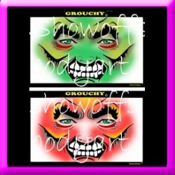 ProAiir Grouchy Stencil Eyes - Adult 3 ProAiir Grouchy Stencil Eyes - Adult
