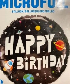 SKS 18” Happy Birthday Space Rocket Balloon