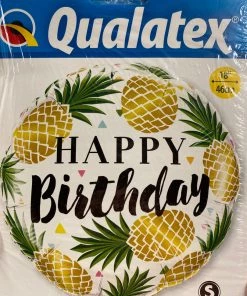 SKS 18” Happy Birthday Pineapple Balloon