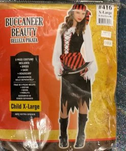 Dotsy's Entertainment Co. Buccaneer Beauty Costume (child Small Kid's Halloween Costumes