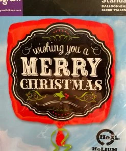 SKS 18” Wishing You A Merry Christmas Balloon