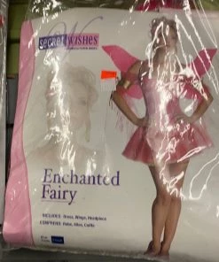Rubies Enchanted Fairy Costume Adult Extra Small Pink Wings Women's Costumes